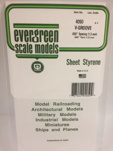 .040 x .050 V-Groove Siding SP