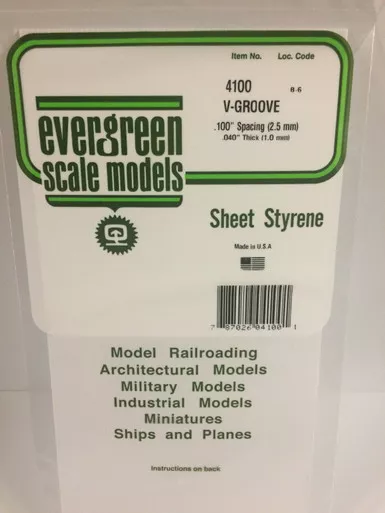 .040 x .100 V-Groove Siding SP