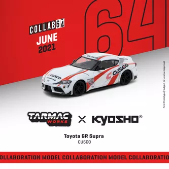 1/64Toyota GR Supra CUSCO (Kyosho x Tarmac Works ) Diecast Car Model