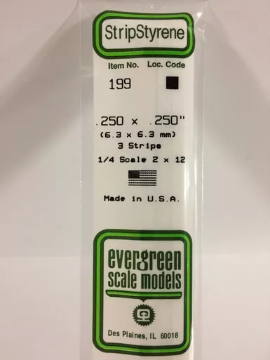 .250 x .250 Strips (3)