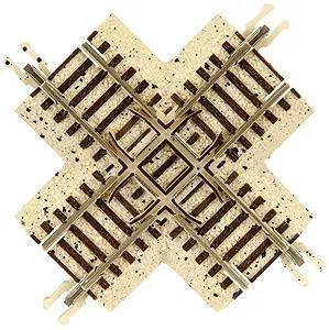 Atlas 2420 N N Code 65 True-Track 90-Degree Crossing