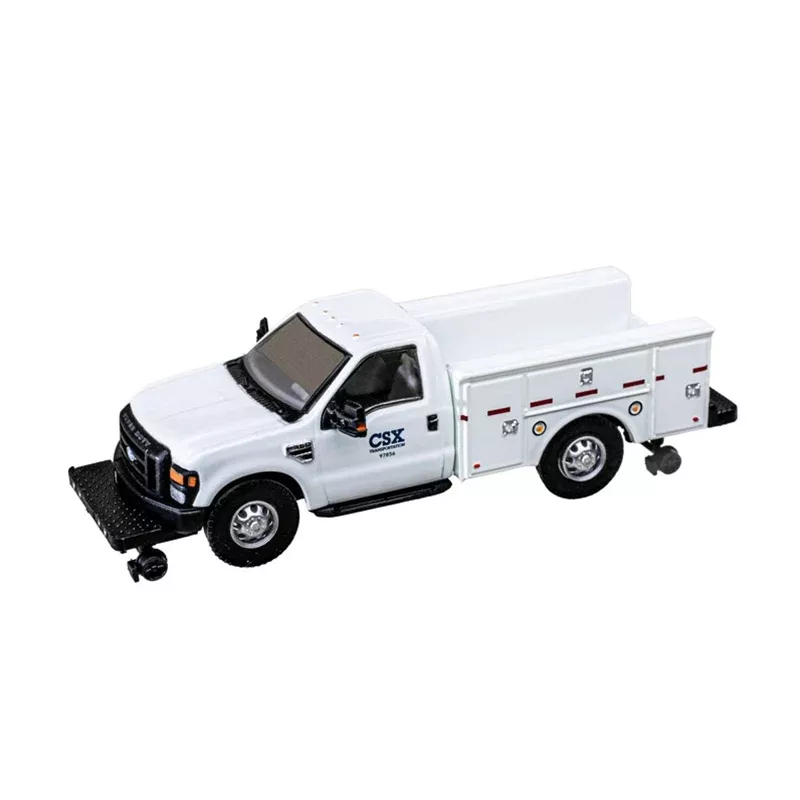 Atlas 30000168 CSX FORD F-350 [HI-RAILER] Utility Vehicle HO Scale NEW