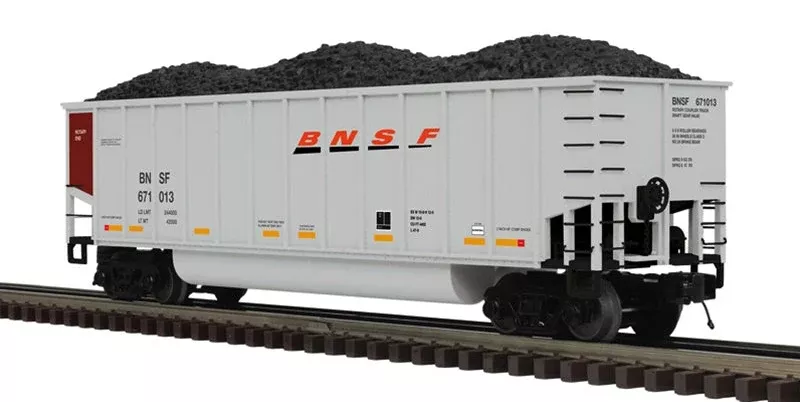 Atlas 3003075-4 BURLINGTON NORTHERN SANTA FE BNSF Coalporter Car #671446 Limited PREMIER Silver/Brown O Scale NEW