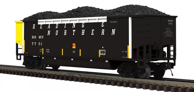 Atlas 3003082-1 READING BLUE MOUNTAIN & NORTHERN RBMN Coalporter Car #7614 Limited PREMIER Silver/Yellow O Scale NEW