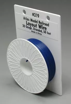Atlas 319 All Scale Layout Wire - 50' 15.2m Blue