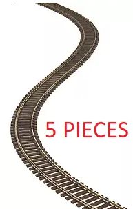 Atlas 500 (5 PIECES) of HO Code 83 Super-Flex Track (5 PIECES) (Brown Ties)