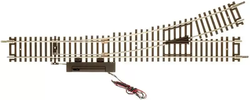 Atlas 546 HO Code 83 22" Radius Snap Switch (R) - Remote -- Left Hand