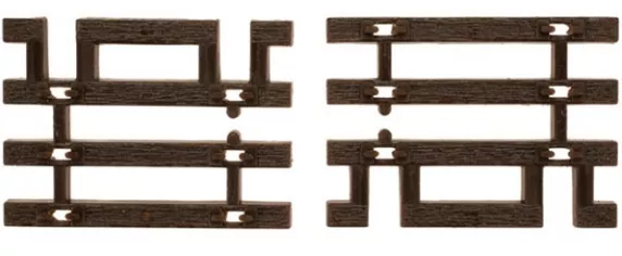 Atlas 598 HO Code 83 Flex-Track End Ties (Brown)