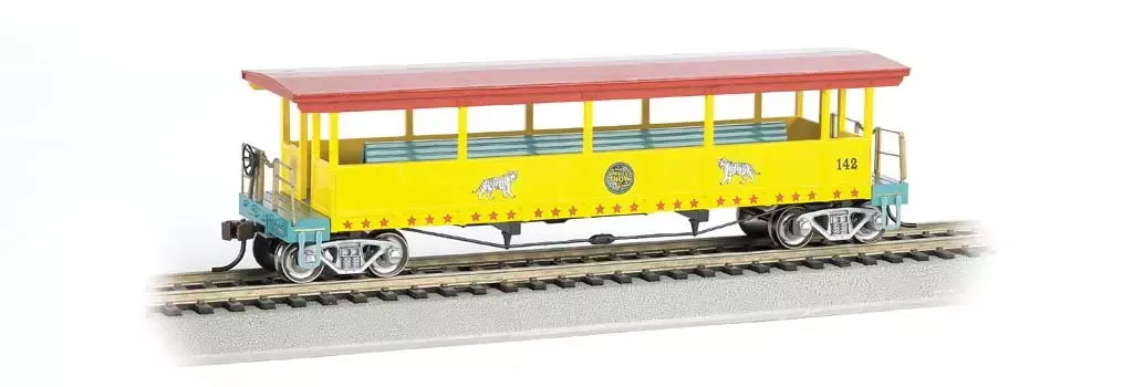 Bachmann #16602 Ringling Bros. and Barnum & Bailey Open-Sided Excursion Car