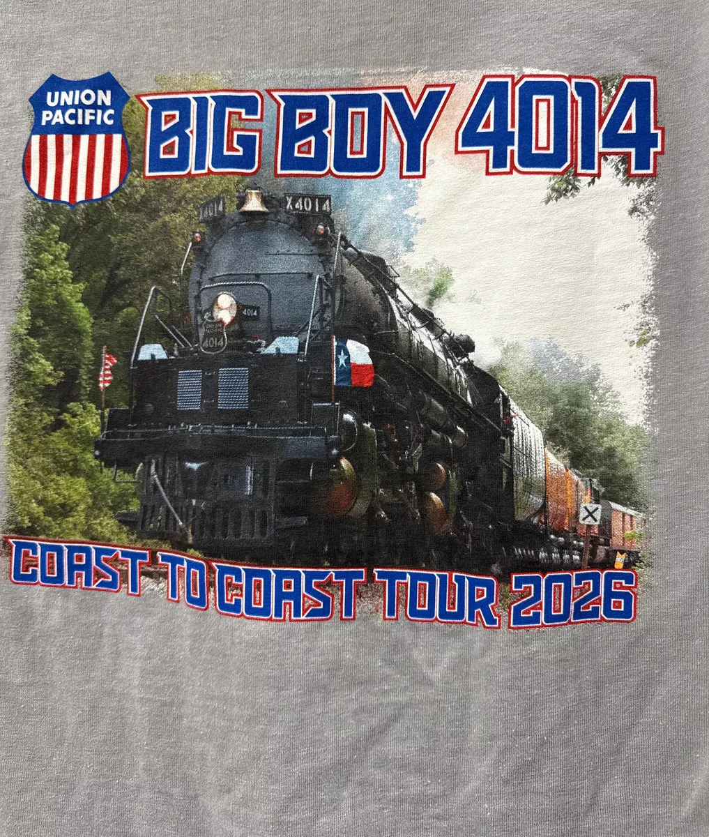 Big Boy 4014 Coast to Coast Tour 2026 Gildan XLARGE T-Shirt Limited NEW
