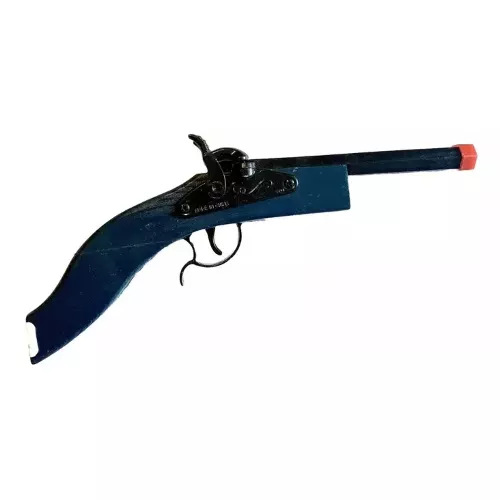 Colonial Double Hex Percussion Wooden Toy Single Cap Pistol