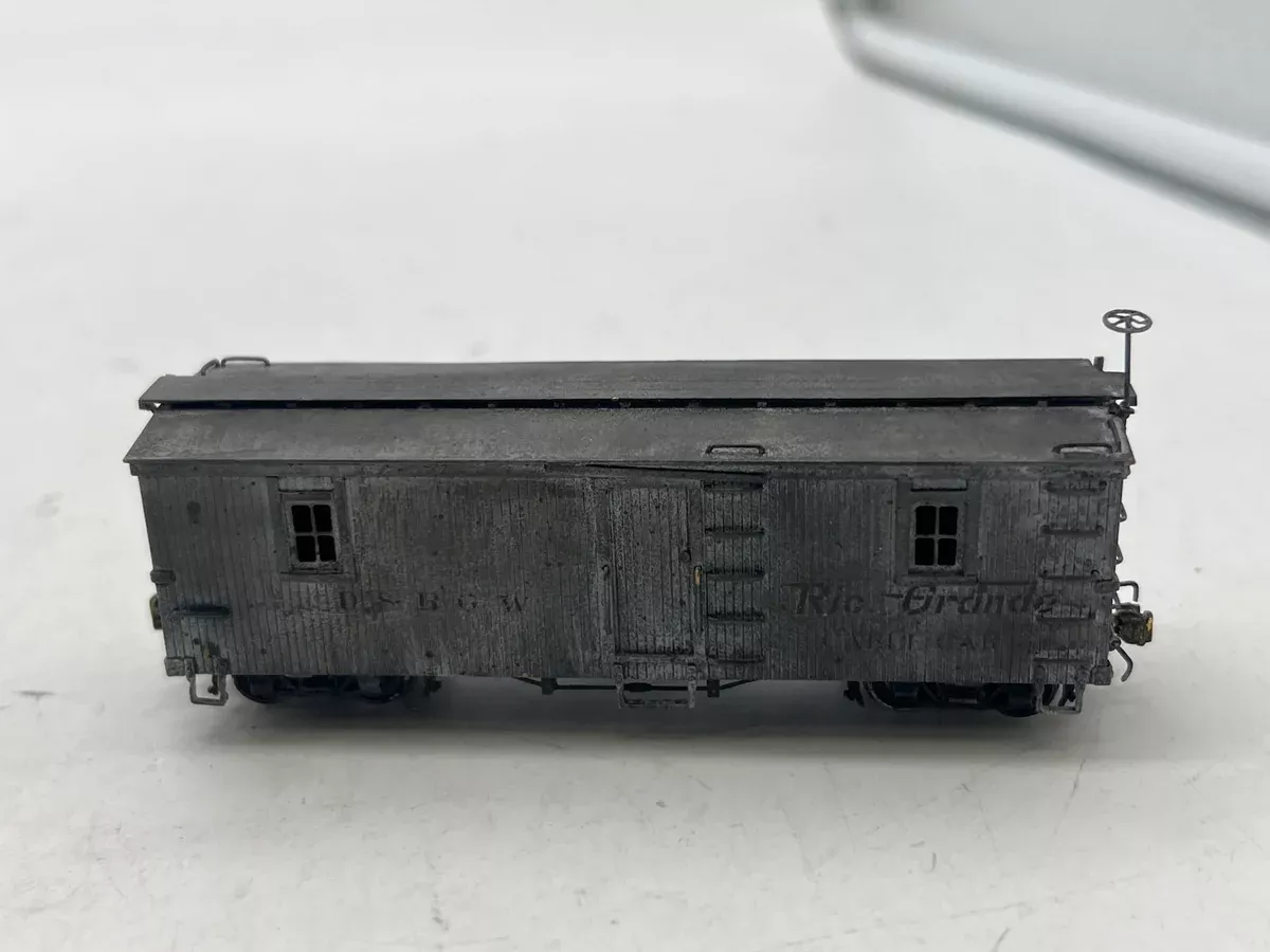 Hallmark Models Inc Rio Grande Southern Outfit Car Brass gray weathered HON3 Scale Used Excellent