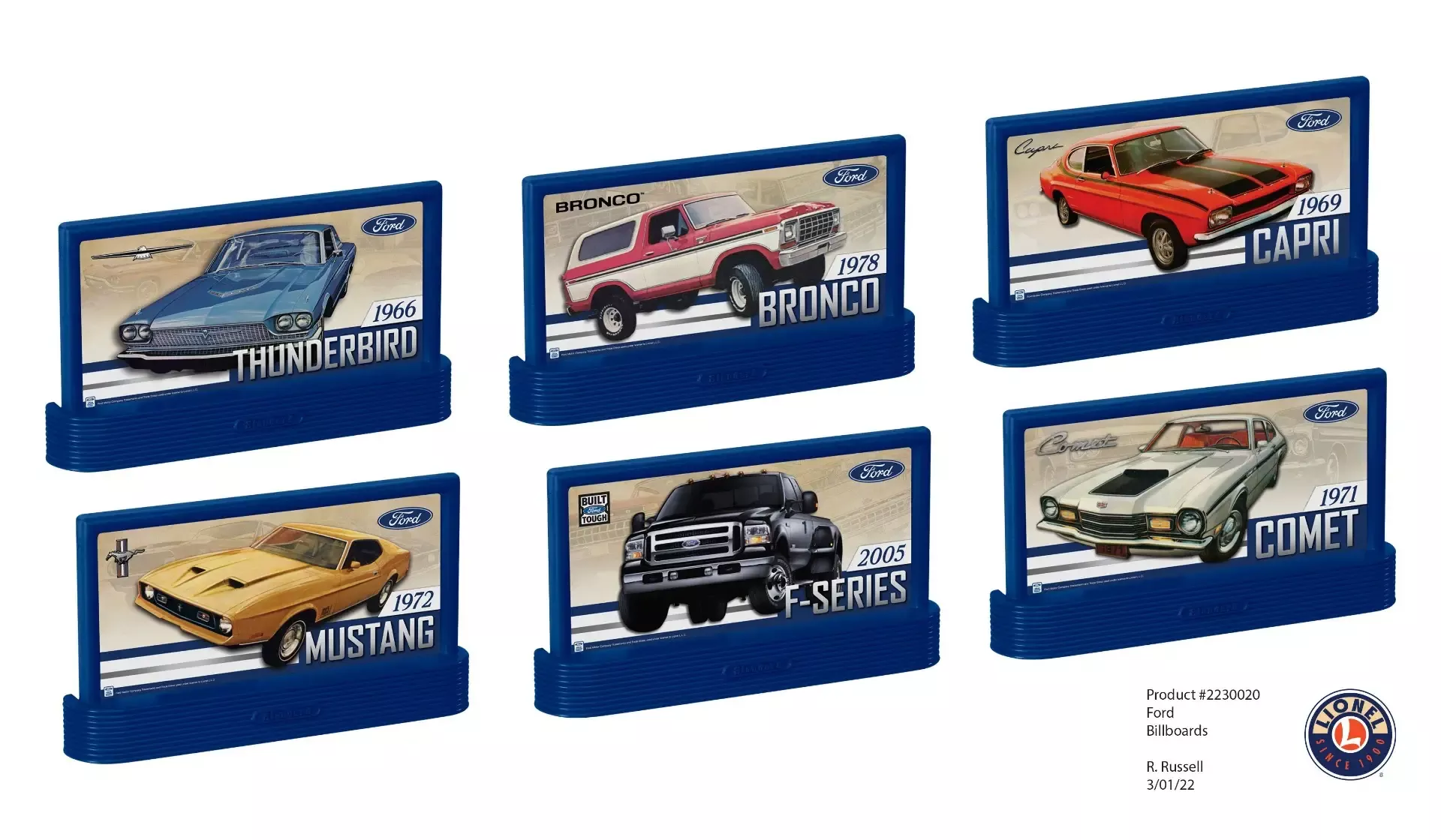 Lionel 2330020 O Ford Billboard Pack