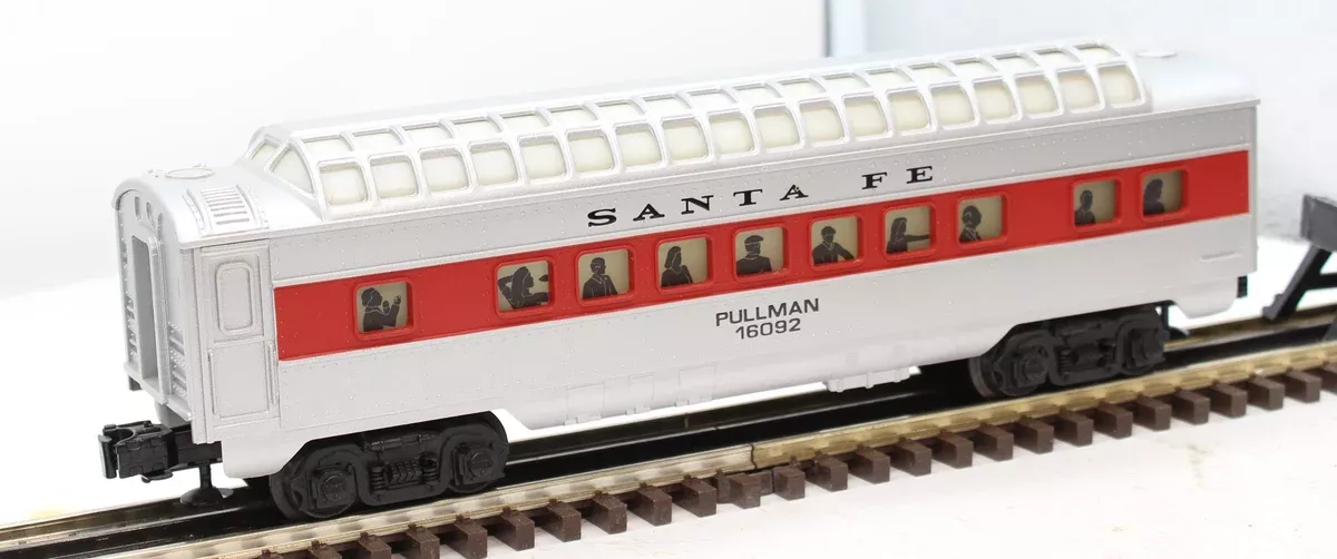 Lionel 6-16092 SANTA FE Full Vista Dome O Scale Used