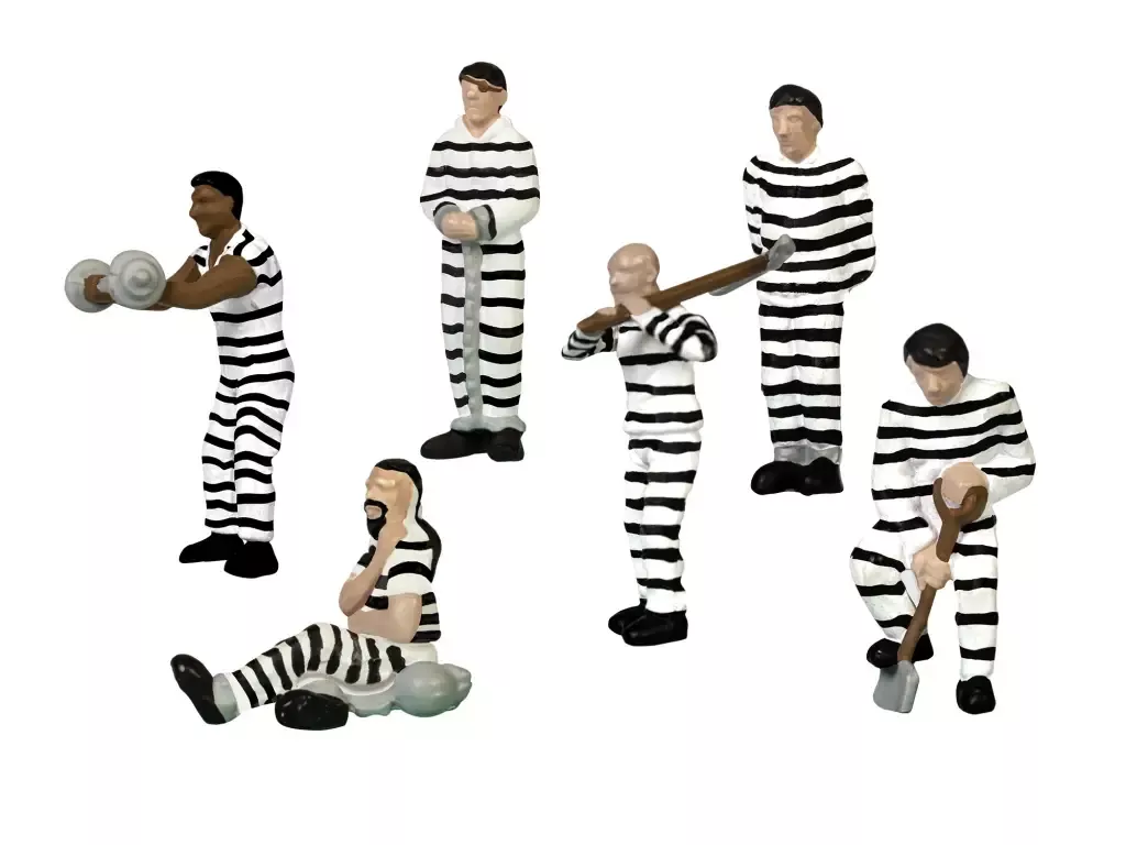 Lionel HO 1957170 Prison Work Crew- Stripes