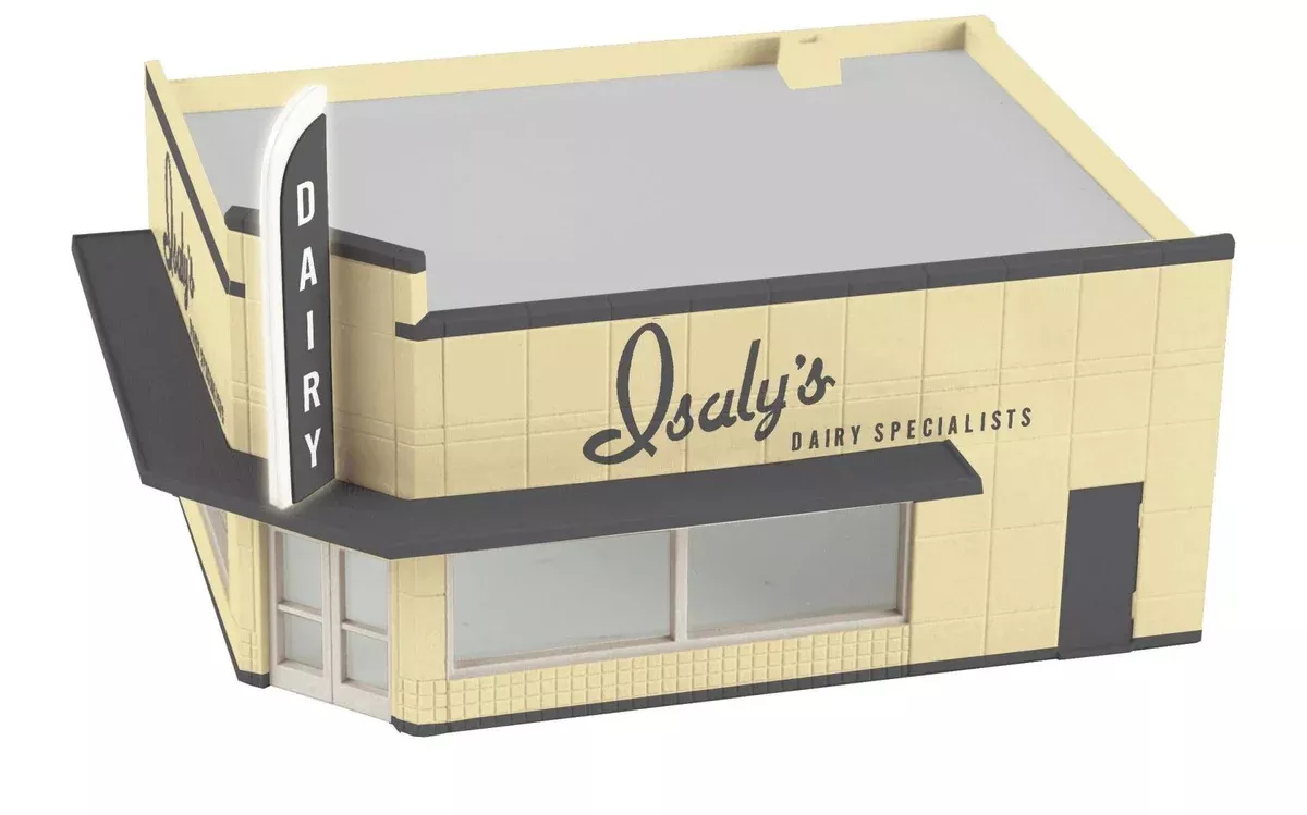 MTH Railking 30-90215 Isaly's Dairy Single Story Corner Store O SCALE Like New