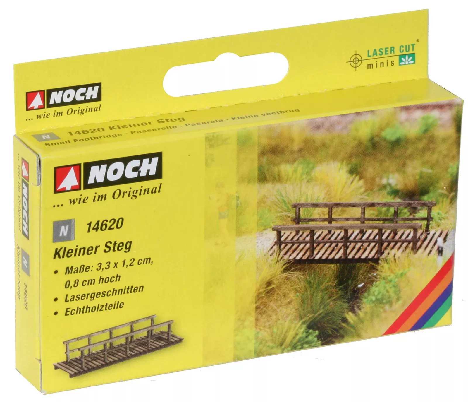 Noch 14620 N Scale Small Footbridge Laser-Cut Kit