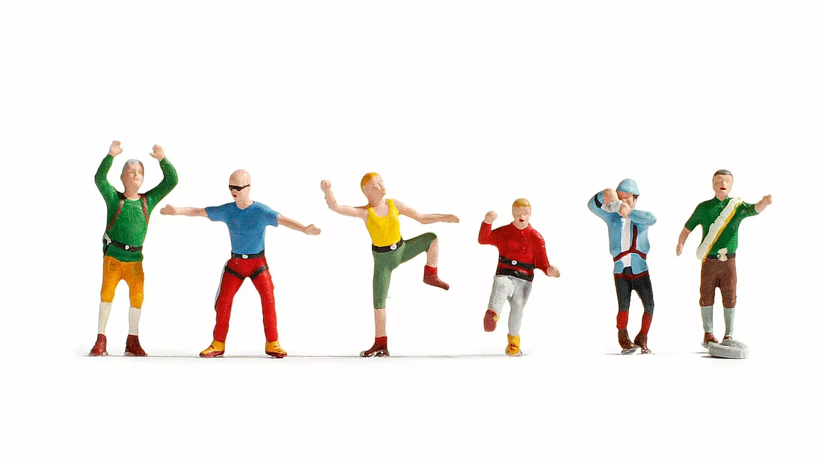Noch 15871 HO Scale Mountain Climbers Figure Set, 6 Figures
