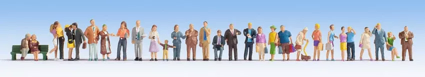 Noch 16043 HO Scale In the City Mega Set, 30 Figures