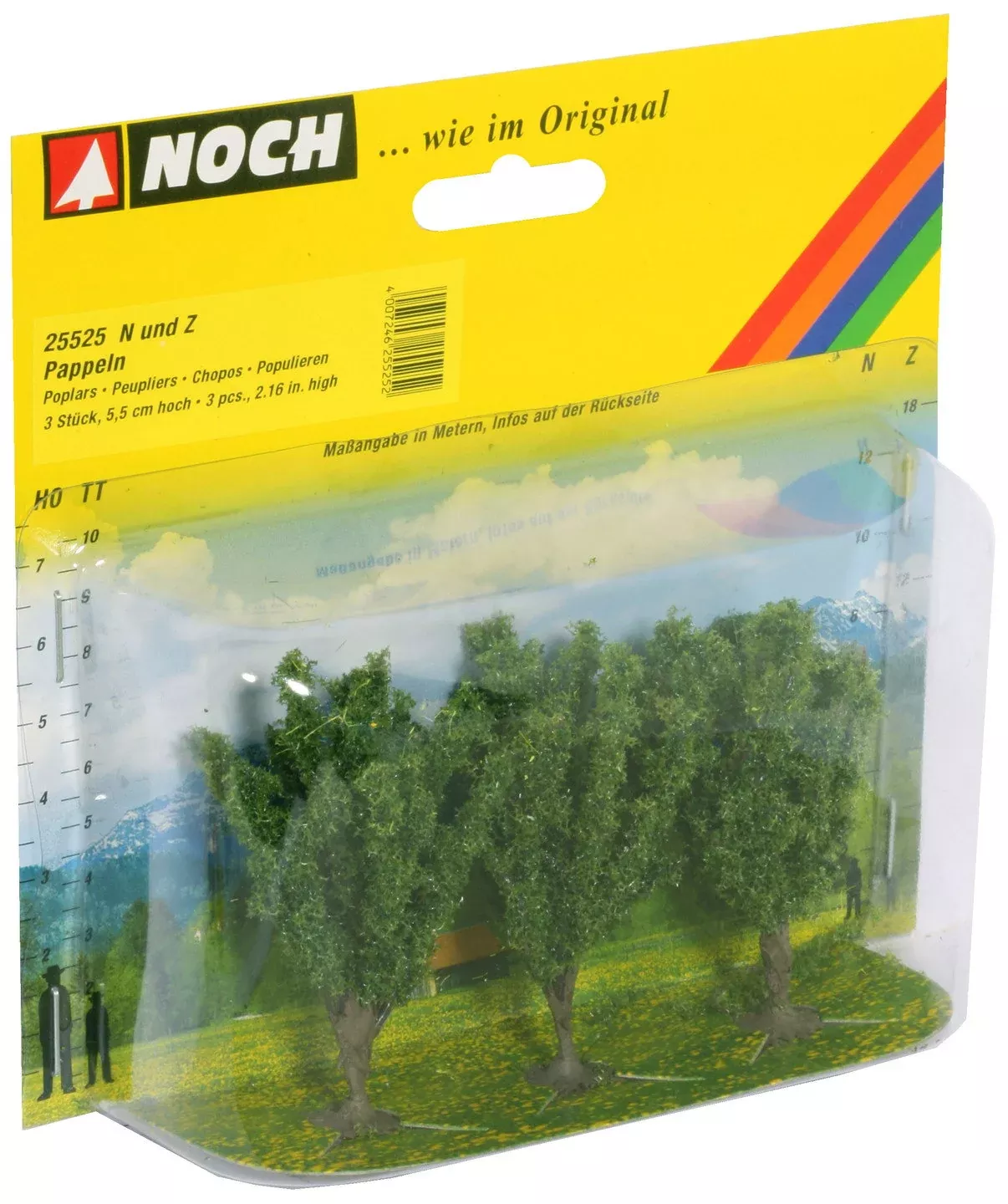 Noch 25525 N Scale Poplar Trees, 5.5 cm