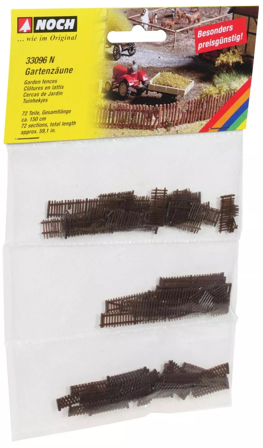 Noch 33096 N Scale Garden Fences, 72 Sections, 150 cm
