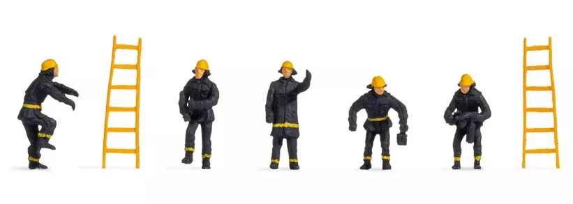 Noch 38001 N Scale Fire Brigade Hobby Figure Set