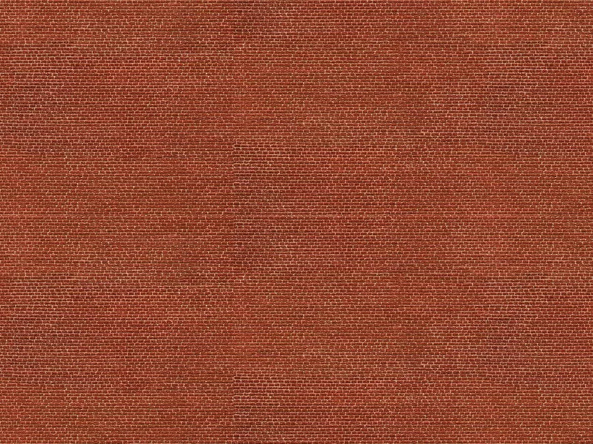Noch 56910 N Scale 3D Cardboard Sheet, Clinker Brick Wall