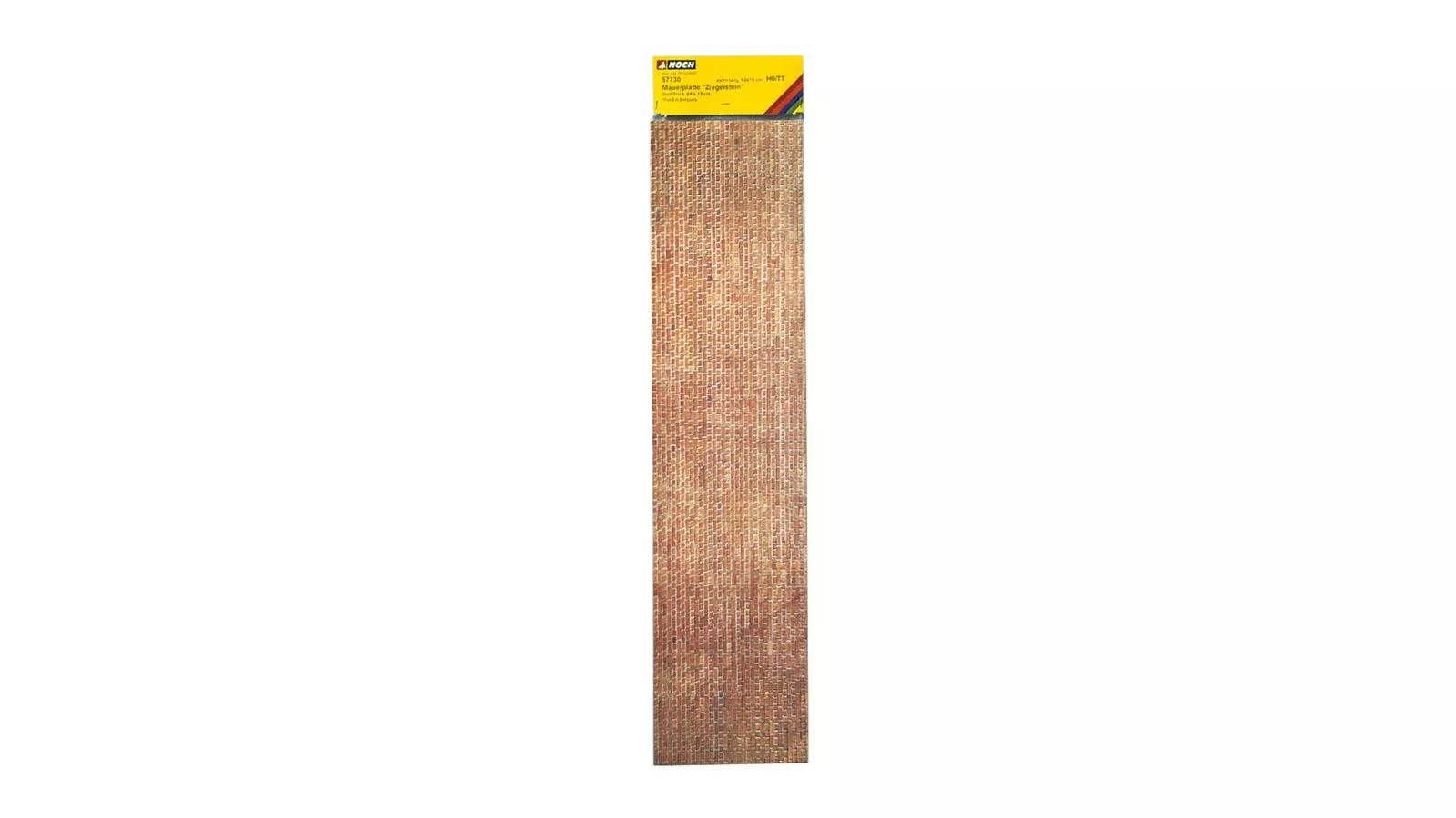 Noch 57730 HO/TT/O Scale Extra-Long Cardboard Sheet, Red Brick
