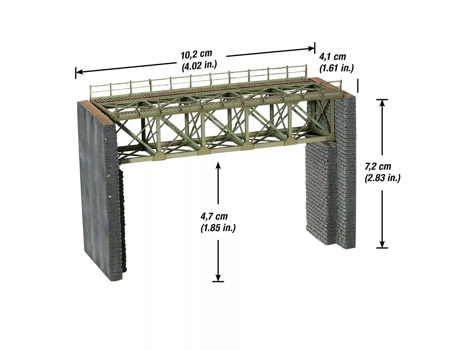 Noch 62810 N Scale Steel Truss Bridge Laser-Cut Kit