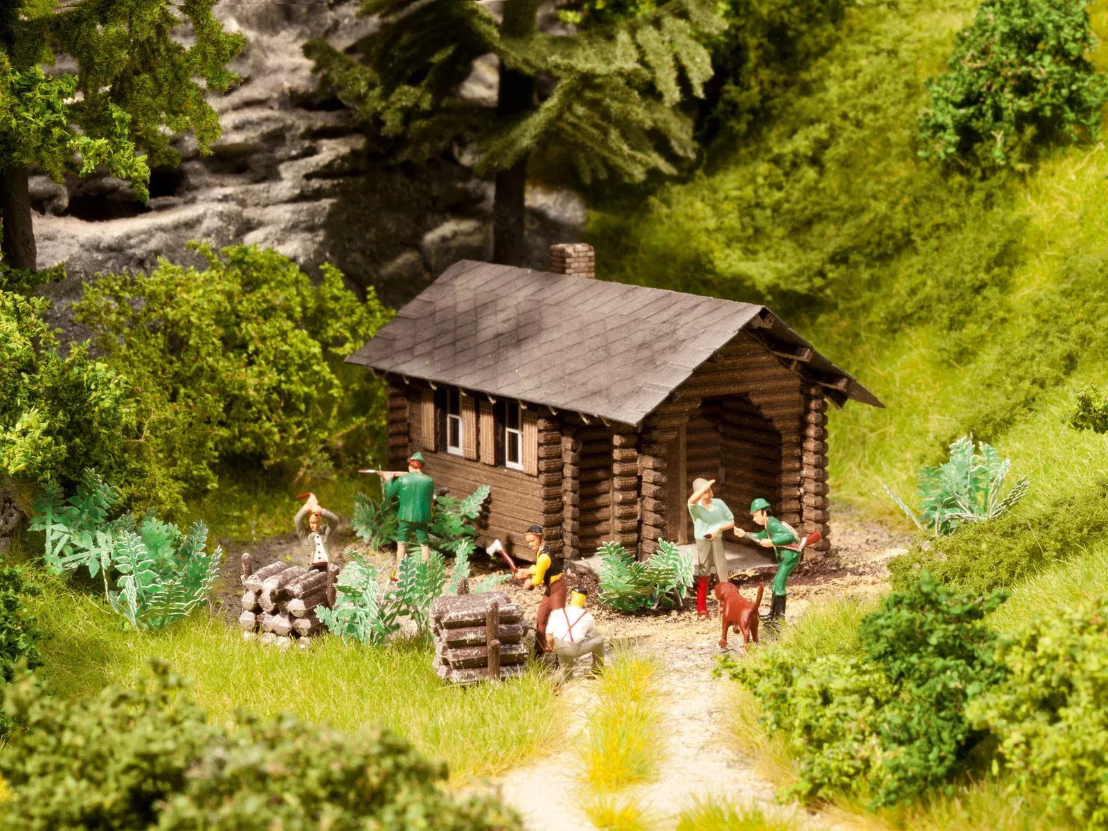 Noch 65606 HO Scale Forest Lodge Scenery Set