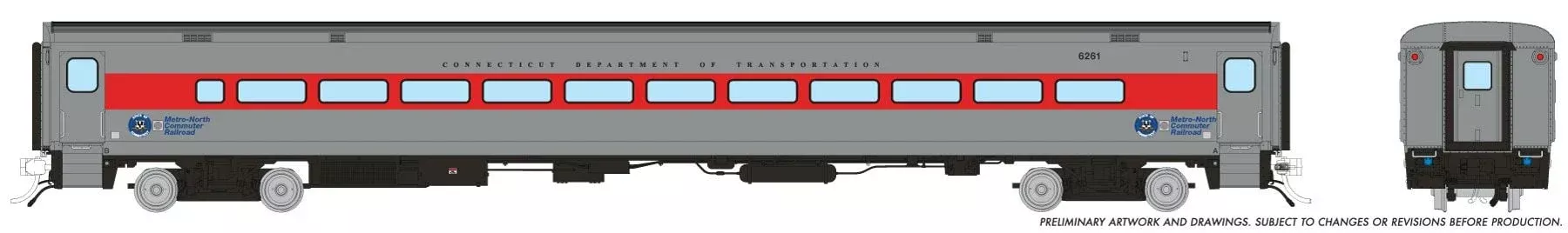 PREORDER Rapido HO CDOT #6261 (red, black, white)