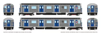 Rapido ~ HO Scale ~ R32 "Brightliner" Subway 2-Car Set ~ New York MTA ~ Unpowered ~ 209303