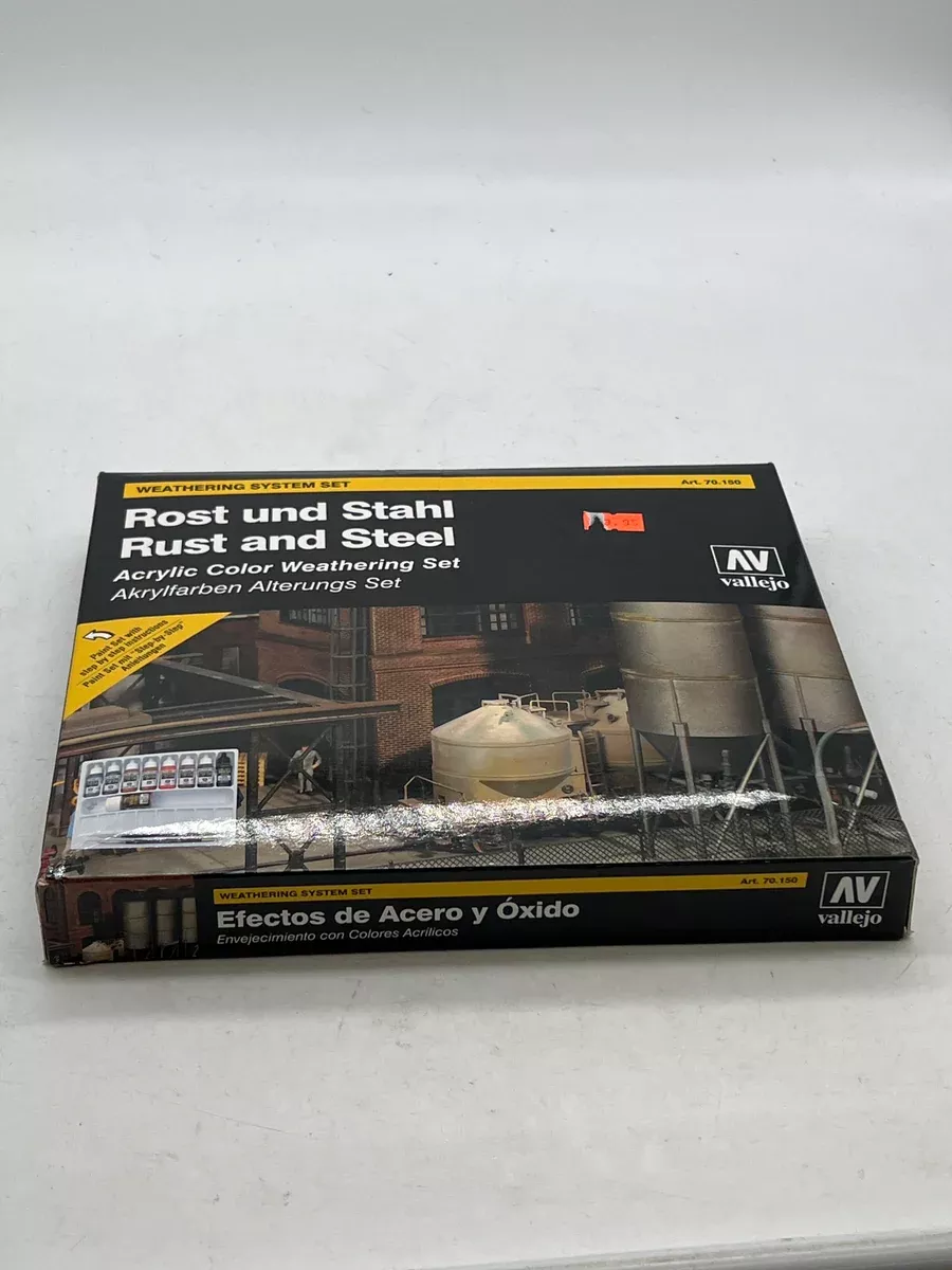 Vallejo 70.150 Set: - Rust and Steel weathering setNEW