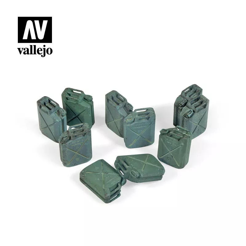 Vallejo Acrylic Paints SC206 Allied Jerrycan Set