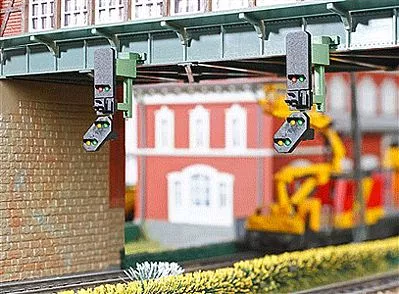 Viessmann 4752 HO Scale Multiplex Block Signal Head Only -- 6 Aspect pkg(2)