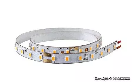 Viessmann 5088 All Scale Self-Adhesive 24V LED Light Strips with Resistors 5/16" .8cm Wide -- 4000K White 6 Sections - 7 LEDs Each, Total 9-13/16" 25cm Long