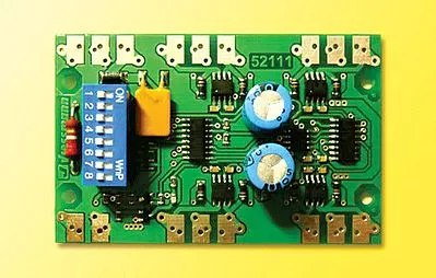 Viessmann 52111 All Scale Motorola Accessory Decoder w/Solder Pads Only - No Housing -- Controls up to 4 Turnouts or 8 Solenoid Devices 2 Amp Outputs