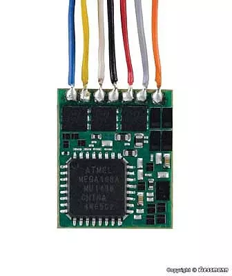 Viessmann 5296 HO Scale DCC Motor Control Decoder -- 2 Function with Wired Harness - 7/16 x 3/8 x 3/32" 1.15 x .95 x .21cm
