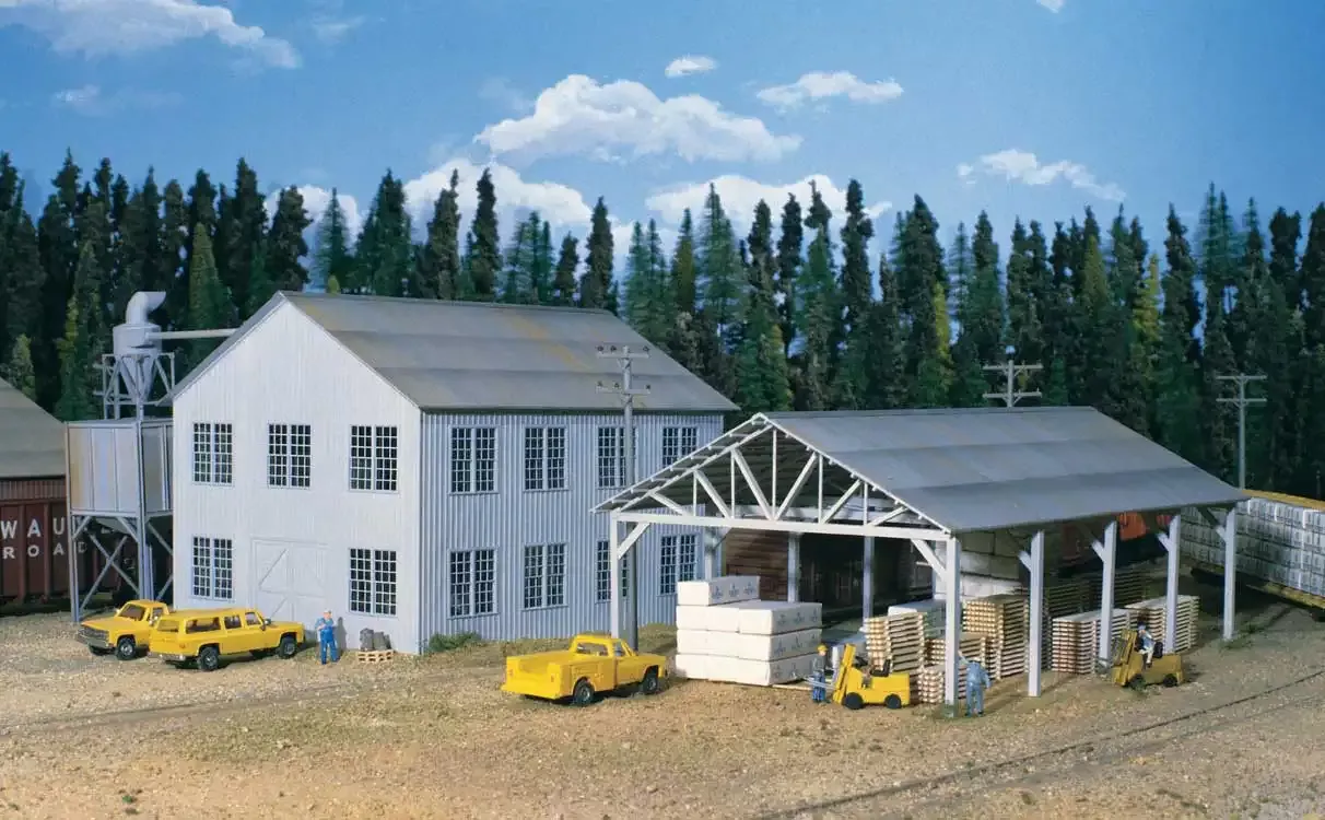 Walthers #933-3059 Planing Mill and Shed -- Kit