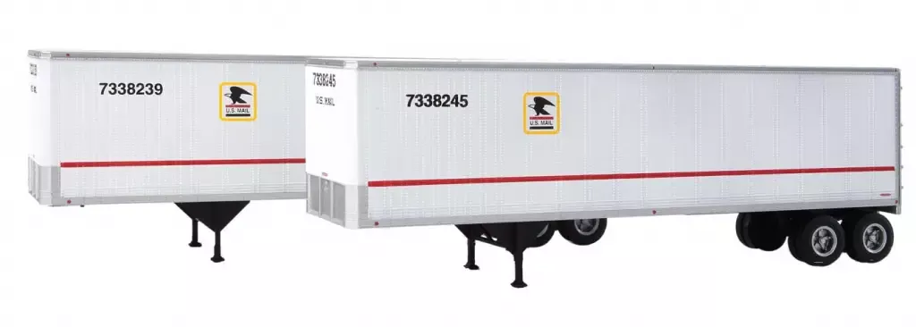Walthers #949-2517 40' Trailmobile Trailer 2-Pack - US Postal Service