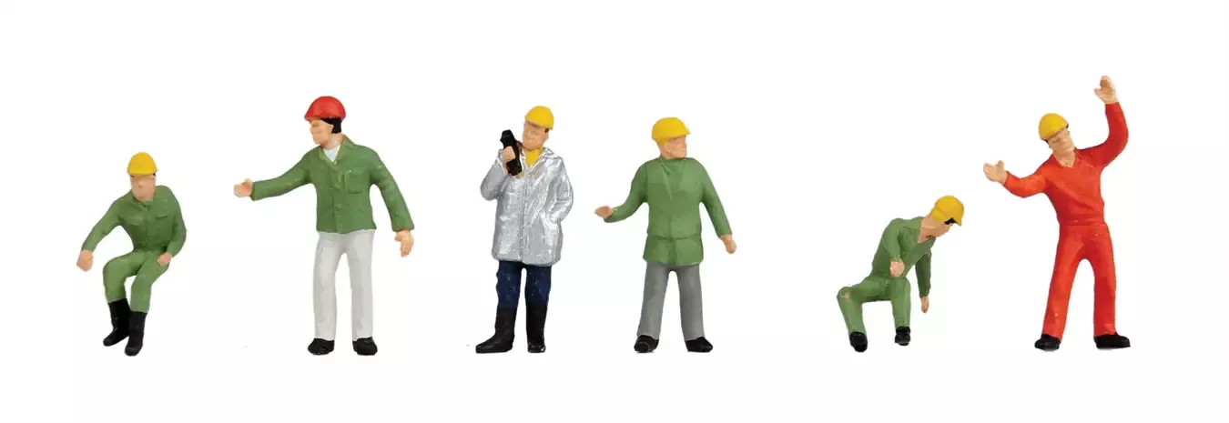 Walthers #949-6088 Figures - Loading Crew (6pcs)