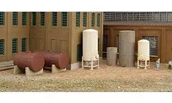 Walthers Cornerstone 933-3265 N Storage Tanks Kit pkg(6)