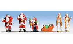 Walthers SceneMaster 949-6031 HO Christmas Figures pkg(6)